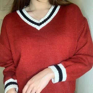 Cute red sweater from yesstyle